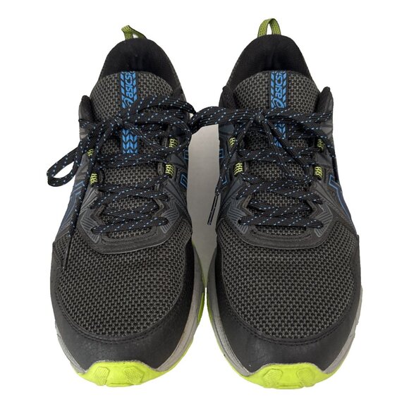 Asics Men's Sneakers Size 8.5 Gel Venture 8 Black Running Shoes 1011A824 Lace Up - Picture 1 of 9